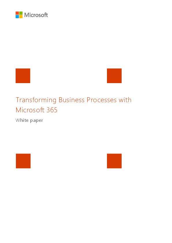 Read more about the article Transforming Business Processes with Microsoft 365