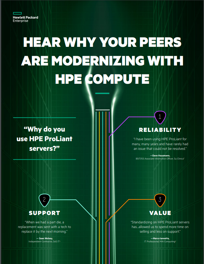 Read more about the article Hear Why Your Peers are Modernizing with HPE Compute