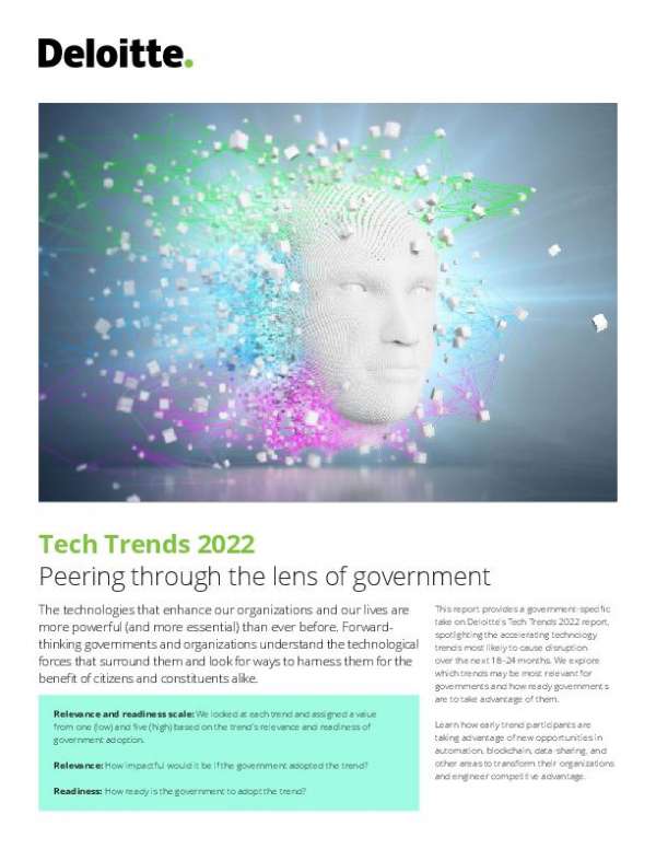 Read more about the article Deloitte: US Government Tech Trends 2022