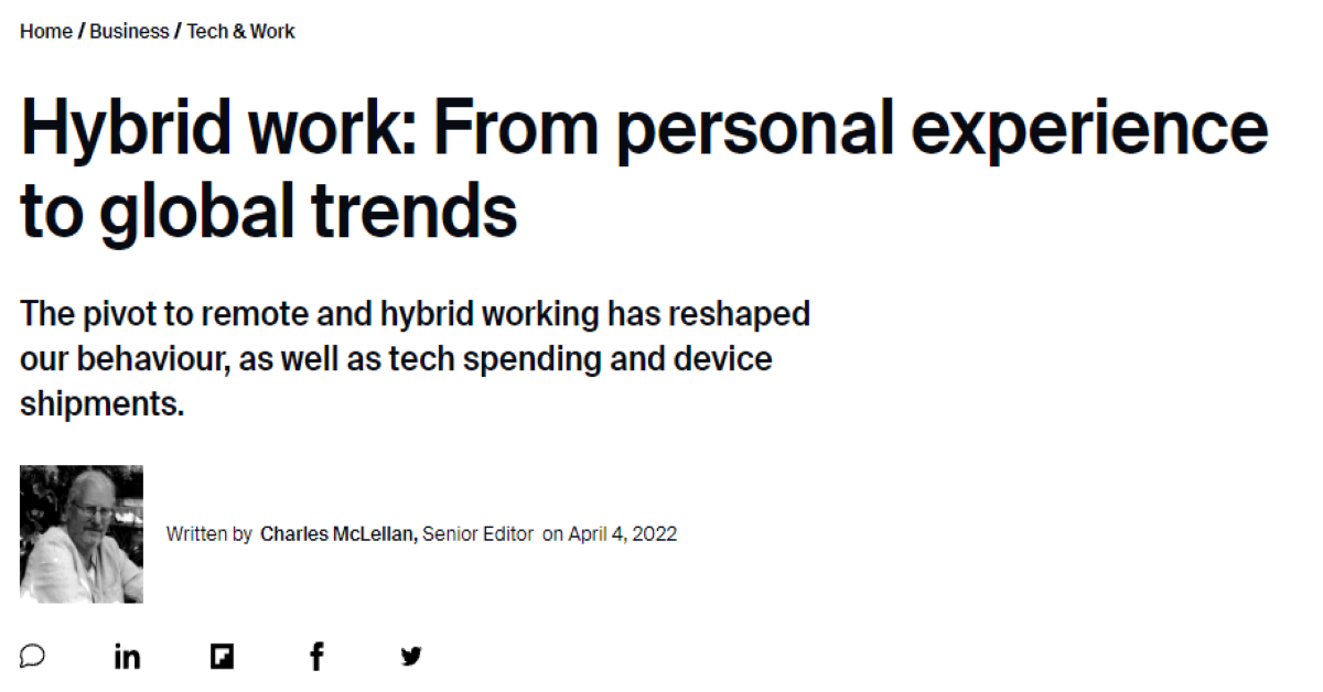 Read more about the article Hybrid work: From personal experience to global trends