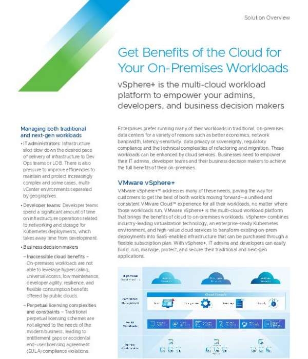 Read more about the article Get Benefits of the Cloud for Your On-Premises Workloads